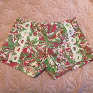 Lily Pulitzer pink and green shorts
